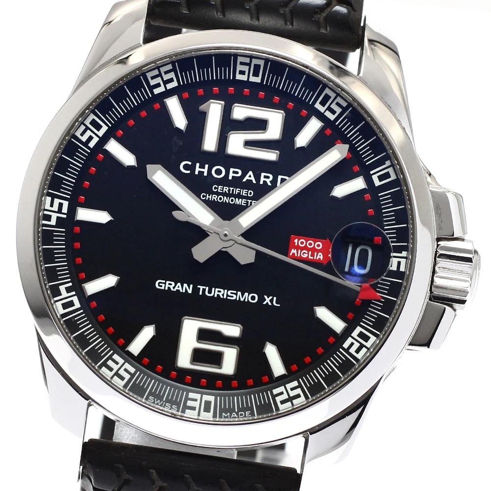 CHOPARD MILLE MIGLIA BLACK AUTOMATIC, WATCH: Chopard Mille Miglia black Automatic, Watch Brand: Chopard Type/Style: Wristwatch Material: Band Material rubber, Case Material Stainless Steel Color: Band Color black, Dial Color black, Case Color