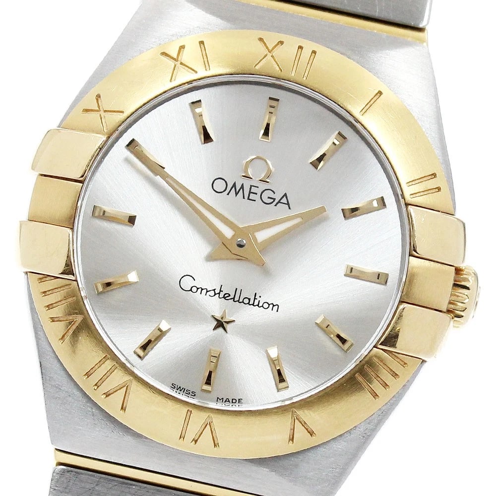 OMEGA CONSTELLATION SILVER, WATCH: OMEGA Constellation Silver, Watch Brand: OMEGA Type/Style: Wristwatch Material: Band Material Stainless Steel/K18YG, Case Material Stainless Steel/K18YG Color: Band Color Silver / Yellow Gold, Dial
