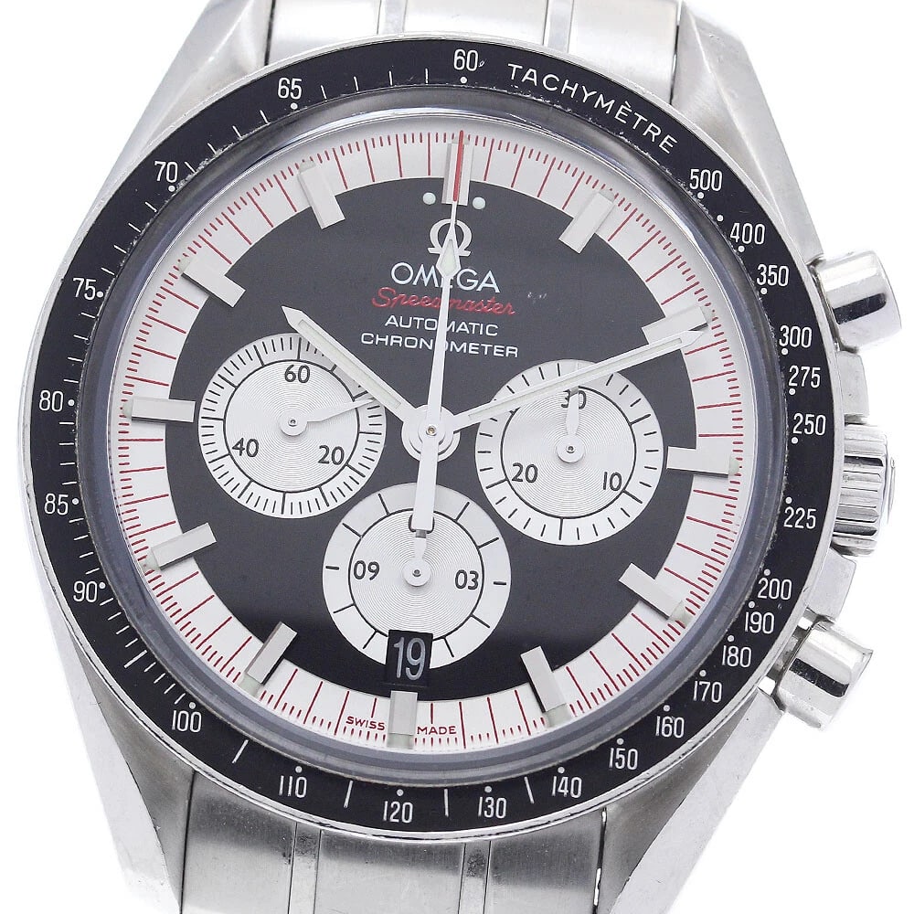 OMEGA SPEEDMASTER MICHAEL SCHUMACHER DATE AUTOMATIC, WATCH: OMEGA Speedmaster Michael Schumacher Date Automatic, Watch Brand: OMEGA Type/Style: Wristwatch Material: Band Material Stainless Steel, Case Material Stainless Steel Color: Band Color Silver, Dial