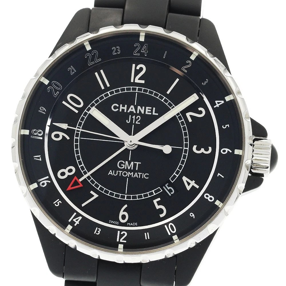 CHANEL J12 MATT BLACK AUTOMATIC WATCH: CHANEL J12 Matt Black Automatic Watch Brand: CHANEL Type/Style: Wristwatch Material: Band Material Ceramic / Stainless Steel, Case Material Ceramic / Stainless Steel Color: Band Color Black / Silver,