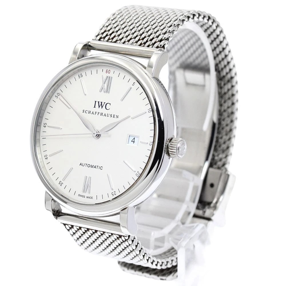 IWC SCHAFFHAUSEN DATE SILVER AUTOMATIC, WATCH - 2