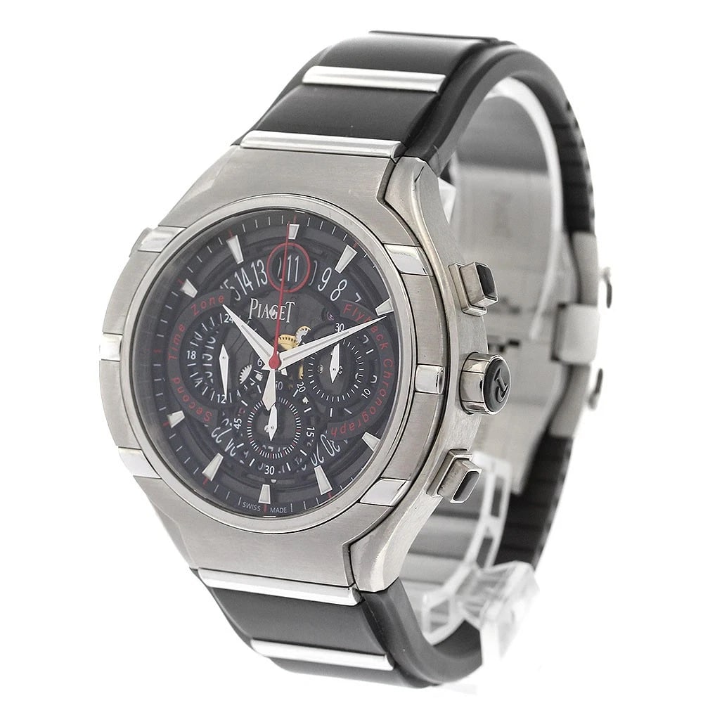PIAGET POLO DATE BLACK AUTOMATIC WATCH - 2