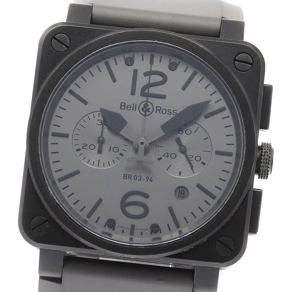 BELL?ROSS CHRONOGRAPH GRAY AUTOMATIC WATCH (1 of 2)