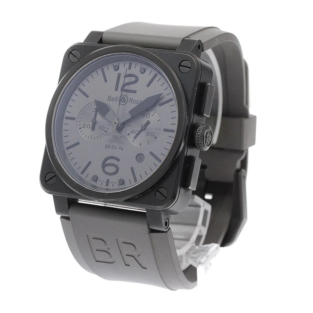 BELL?ROSS CHRONOGRAPH GRAY AUTOMATIC WATCH - 2