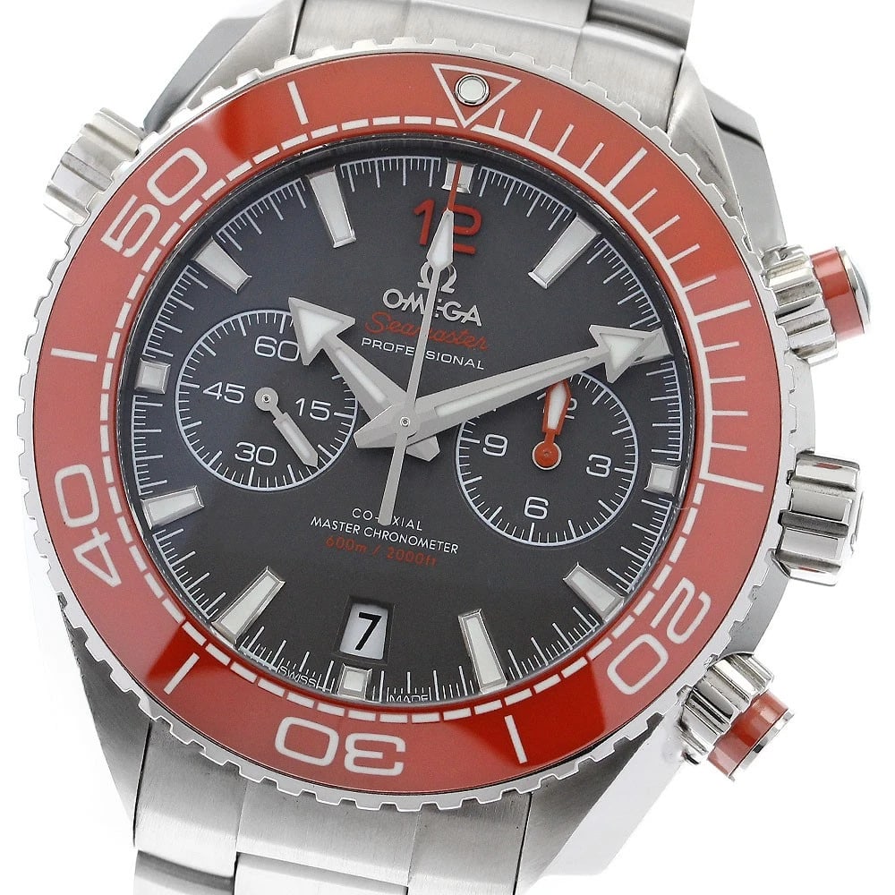 OMEGA SEAMASTER PLANET OCEAN AUTOMATIC WATCH: OMEGA Seamaster Planet Ocean Automatic Watch Brand: OMEGA Type/Style: Wristwatch Material: Band Material Stainless Steel, Case Material Stainless Steel Color: Band Color Silver, Dial Color gray, Case