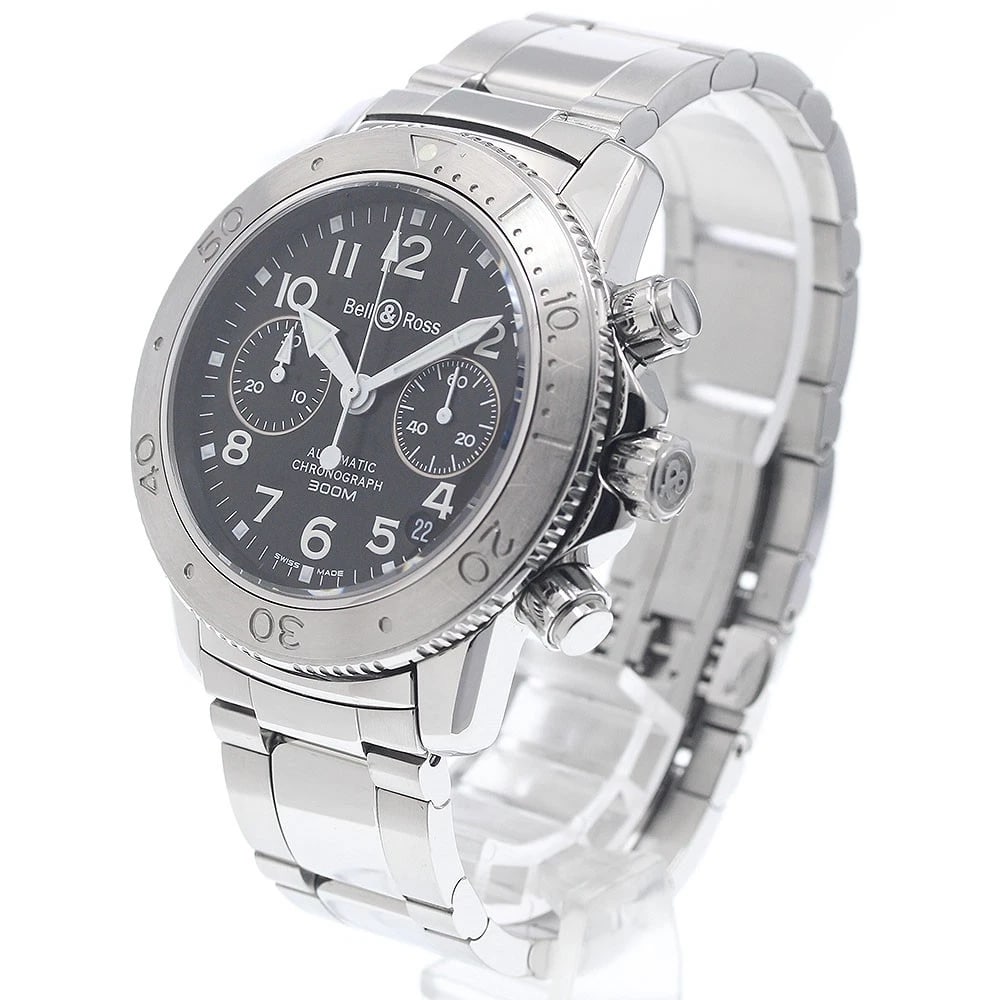 BELL?ROSS CHRONOGRAPH BLACK AUTOMATIC WATCH - 2