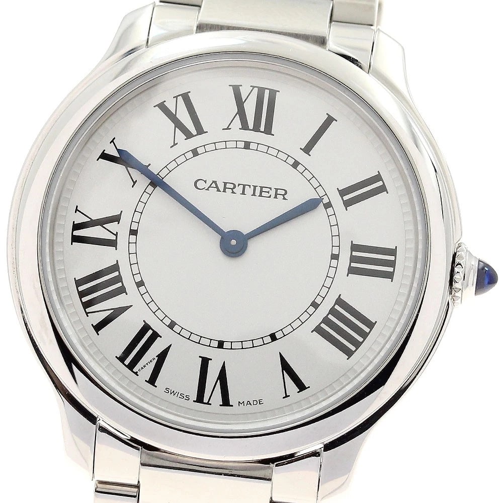 CARTIER RONDEMAST SILVER WATCH: CARTIER Rondemast Silver Watch Brand: CARTIER Type/Style: Wristwatch Material: Band Material Stainless Steel, Case Material Stainless Steel Color: Band Color Silver, Dial Color Silver, Case Color