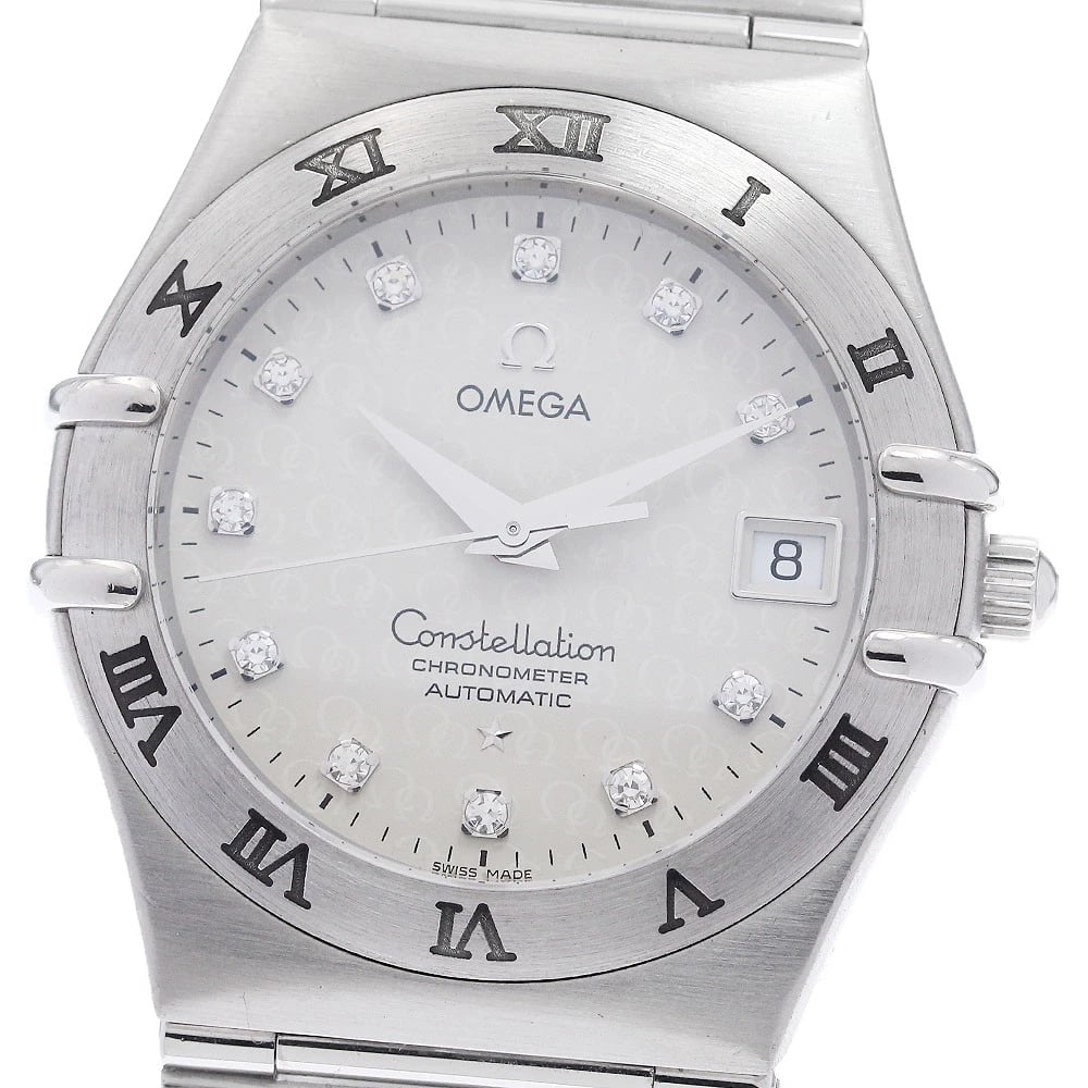 OMEGA CONSTELLATION DIAMOND AUTOMATIC, WATCH: OMEGA Constellation diamond Automatic, Watch Brand: OMEGA Type/Style: Wristwatch Material: Band Material Stainless Steel, Case Material Stainless Steel Color: Band Color Silver, Dial Color Silver,