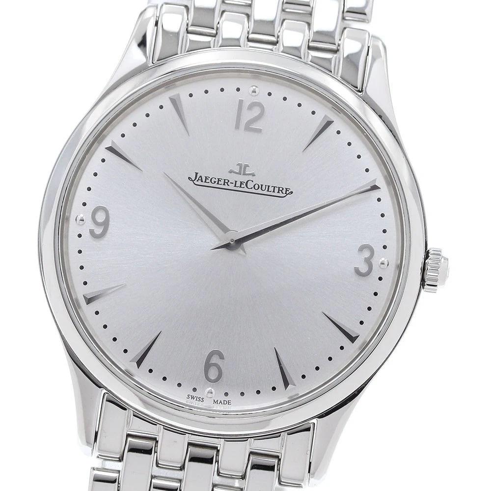 JAEGER-LECOULTRE MASTER ULTRA SLIM, WATCH: JAEGER-LECOULTRE Master Ultra Slim, Watch Brand: JAEGER-LECOULTRE Type/Style: Wristwatch Material: Band Material Stainless Steel, Case Material Stainless Steel Color: Band Color Silver, Dial Color Sil