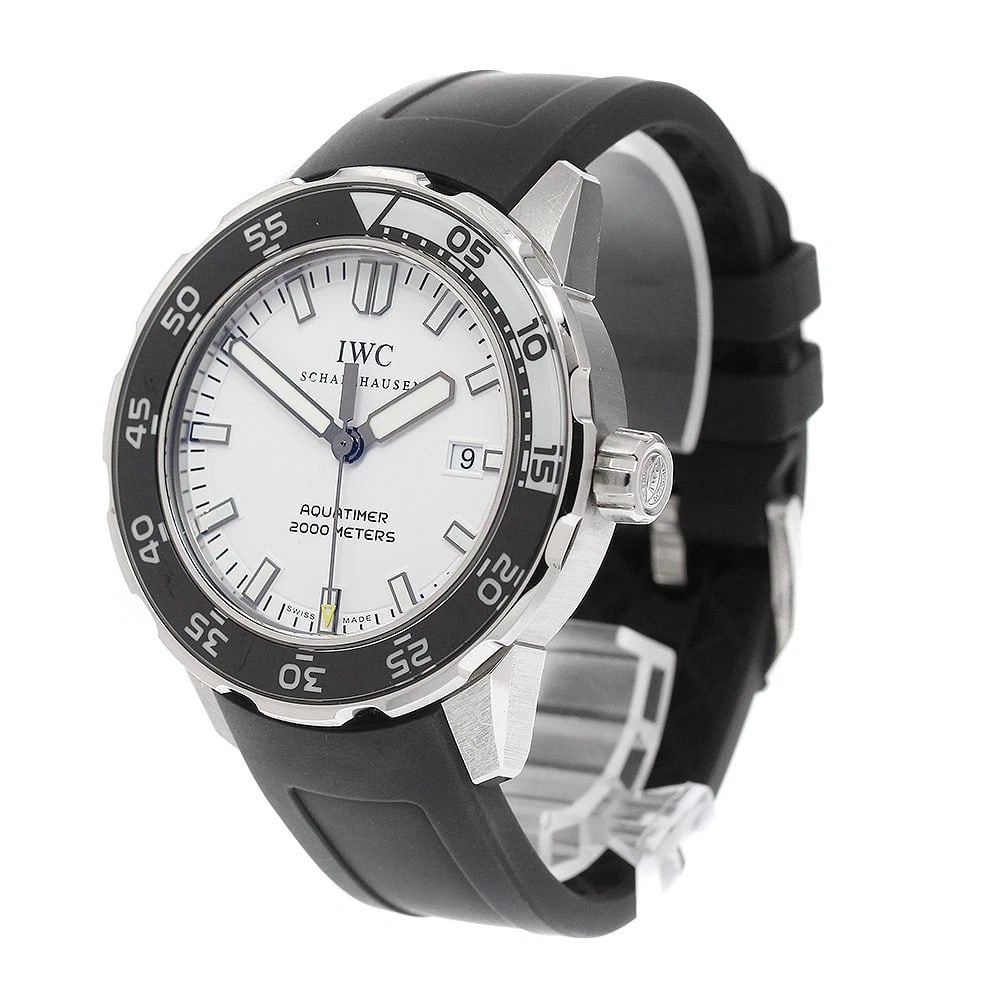 IWC SCHAFFHAUSEN AQUA TIMER WHITE AUTOMATIC WATCH - 2