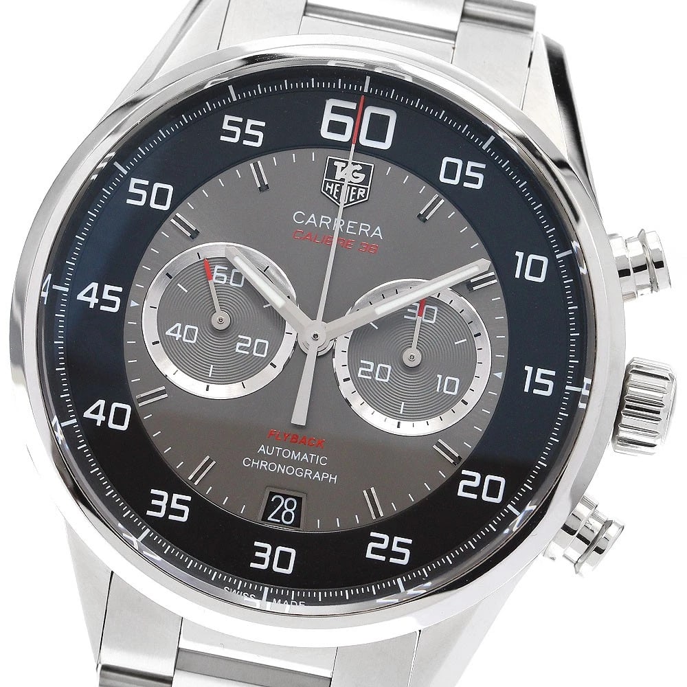TAG HEUER CARRERA CALIBER AUTOMATIC WATCH: TAG HEUER Carrera Caliber Automatic Watch Brand: TAG HEUER Type/Style: Wristwatch Material: Band Material Stainless Steel, Case Material Stainless Steel Color: Band Color Silver, Dial Color Black