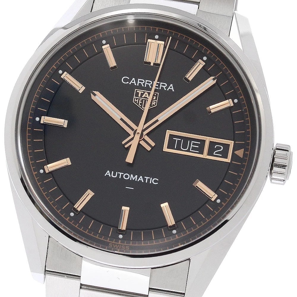 TAG HEUER CARRERA DATE BLACK AUTOMATIC, WATCH: TAG HEUER Carrera date Black Automatic, Watch Brand: TAG HEUER Type/Style: Wristwatch Material: Band Material Stainless Steel, Case Material Stainless Steel Color: Band Color Silver, Dial Color