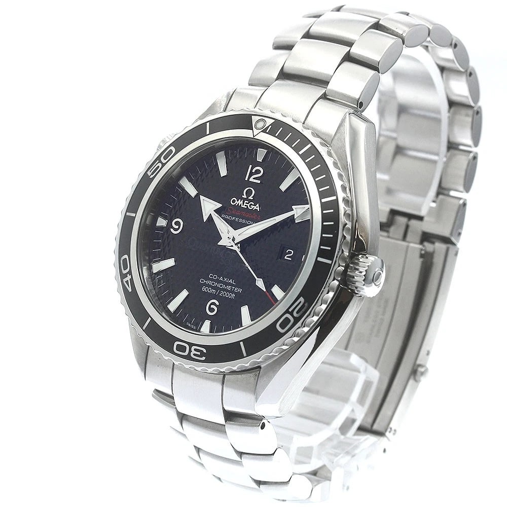 OMEGA SEAMASTER PLANET OCEAN, WATCH: OMEGA Seamaster Planet Ocean, Watch Brand: OMEGA Type/Style: Wristwatch Material: Band Material Stainless Steel, Case Material Stainless Steel Color: Band Color Silver, Dial Color black, Case Color