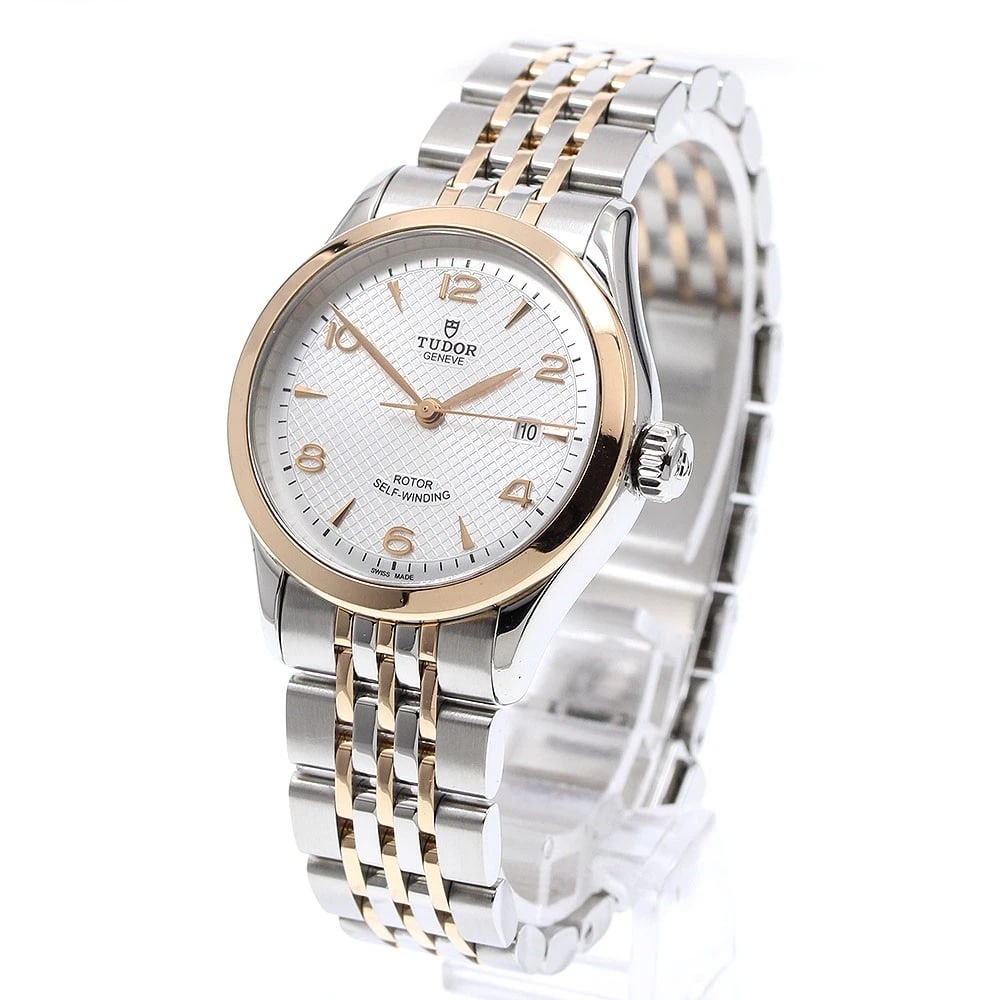 TUDOR DATE SILVER AUTOMATIC WATCH - 2