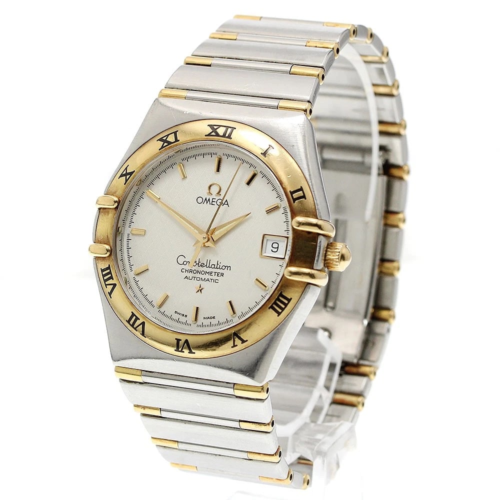 OMEGA CONSTELLATION CHRONOMETER AUTOMATIC WATCH: OMEGA Constellation Chronometer Automatic Watch Brand: OMEGA Type/Style: Wristwatch Material: Band Material Stainless Steel/YG, Case Material Stainless Steel/YG Color: Band Color Silver / Gold, Dial