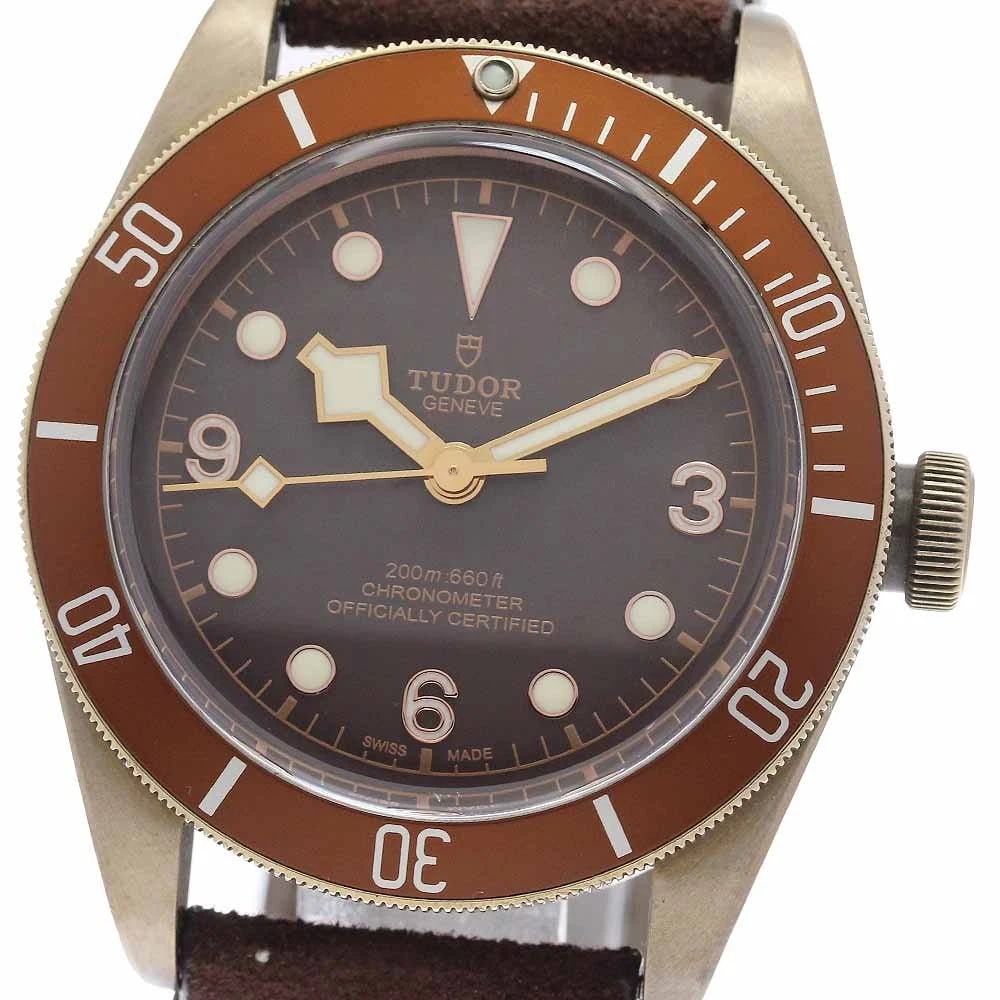 TUDOR HERITAGE BLACK BRONZE AUTOMATIC WATCH (1 of 2)