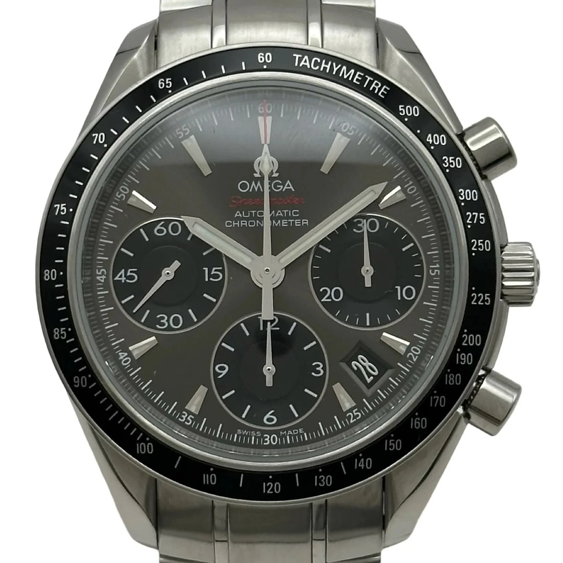OMEGA SPEEDMASTER DATE CHRONOMETER GREY, WATCH (1 of 4)