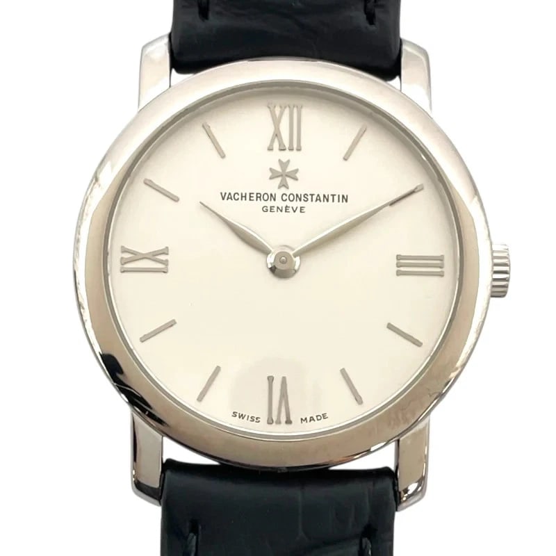 VACHERON CONSTANTIN SILVER K18WG, WATCH: Vacheron Constantin Silver K18WG, Watch Brand: VACHERON CONSTANTIN Type/Style: Wrist watch Material: 18K White Gold Color: Dial Color Silver Size: [ Case size ] 29mm / Case shape: Round face / Case th