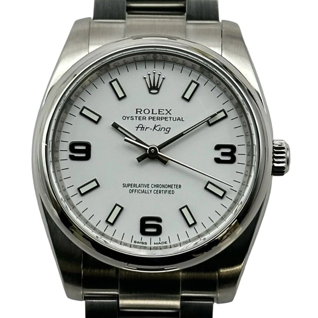 ROLEX AIR-KING WHITE, WATCH (1 of 3)