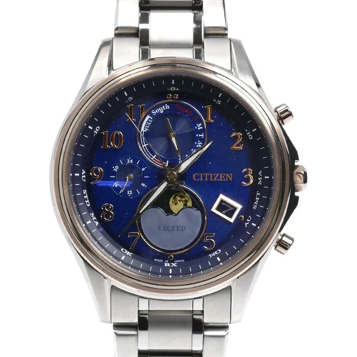 CITIZEN TI BLUE, WATCH: CITIZEN TI Blue, Watch Brand: CITIZEN Type/Style: Wrist watch Material: Case: TI / Strap: TI Color: Dial Color Blue Belt color Silver Case Color Silver Size: Case: 41.0mm / Case thickness: 12mm /