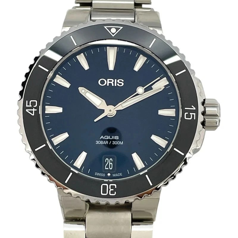 ORIS AQUIS DATE NAVY, WATCH (1 of 5)