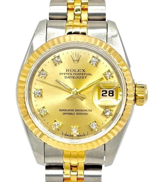 ROLEX DATEJUST DIAMOND CHAMPAGNE, WATCH (1 of 3)