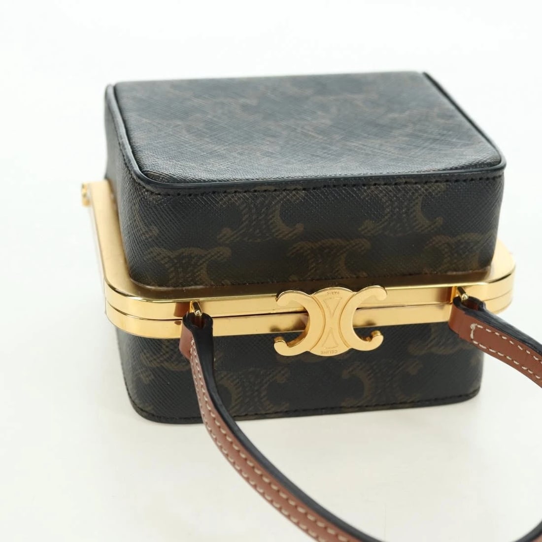CELINE TRIOMPHE MACADAM CANVAS MINI VANITY CASE - 6