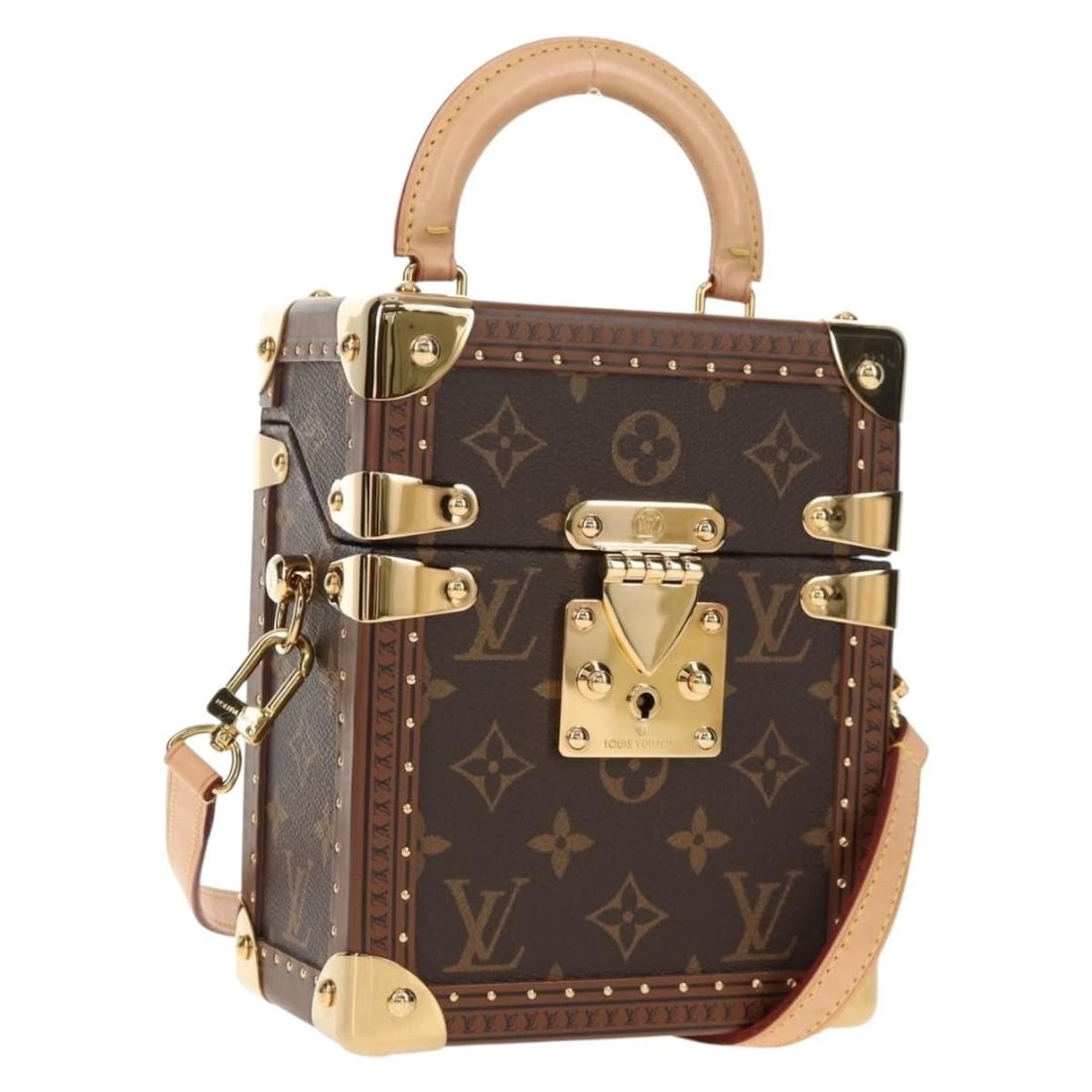 LOUIS VUITTON MONOGRAM CAMERA BOX SHOULDER BAG: LOUIS VUITTON Monogram Camera box Shoulder Bag Brand: LOUIS VUITTON Type/Style: Shoulder Bag Material: Monogram Canvas Color: Monogram Size: W5.9 x H7.5 x D3.5inch(Approx) Accessories: None