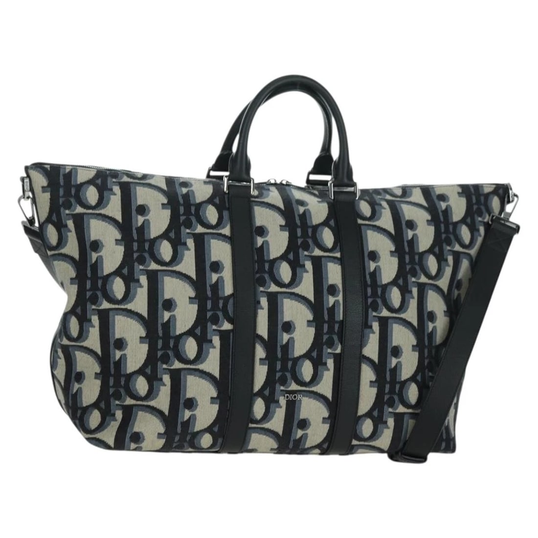 CHRISTIAN DIOR TROTTER CANVAS WEEKENDER 40 BAG 2WAY: Christian Dior Trotter Canvas Weekender 40 Bag 2way Brand: Christian Dior Type/Style: Boston Bag Material: Trotter Canvas Color: Navy/Silver Size: W16.5 x H11.8 x D7.9inch(Approx) Accessories: Non