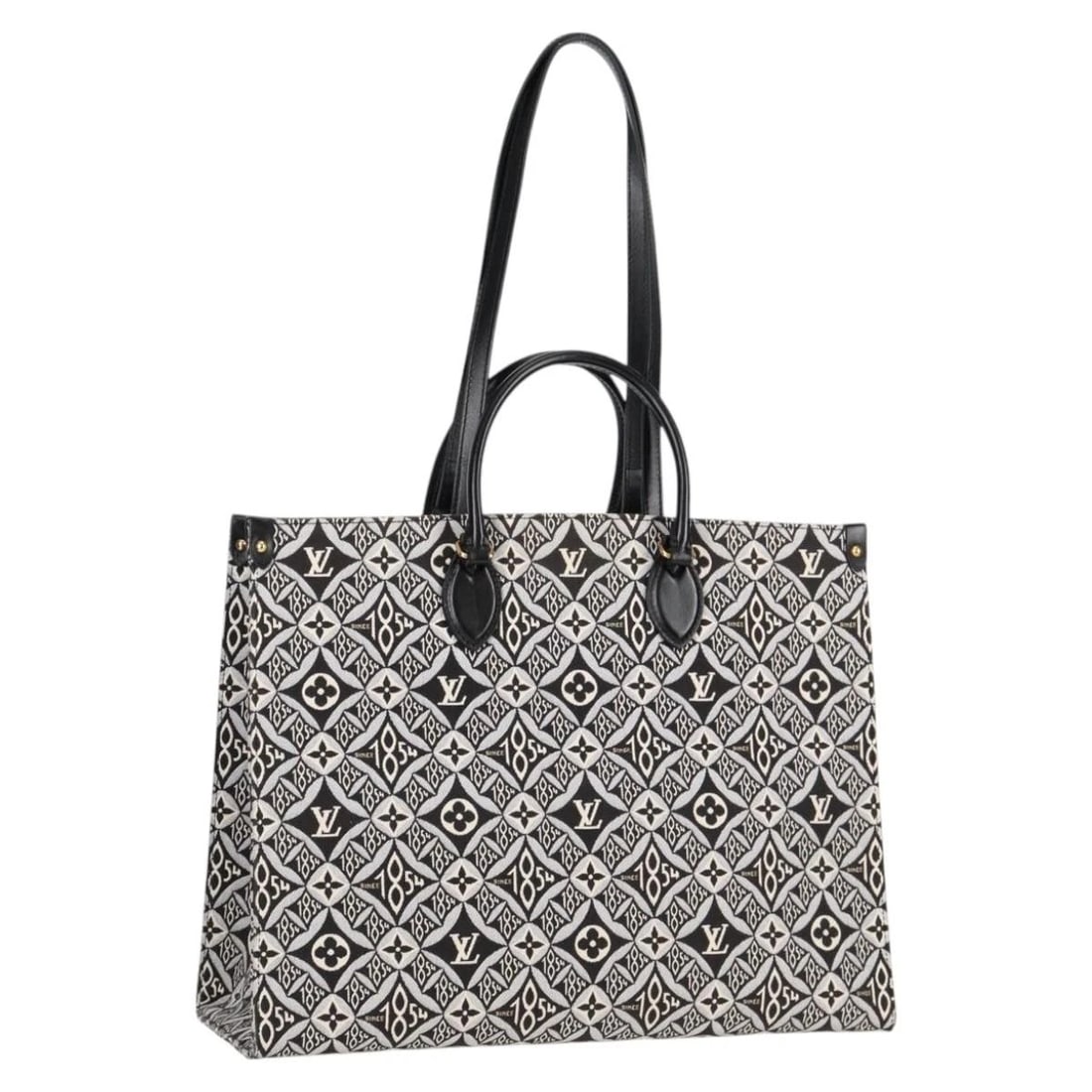 LOUIS VUITTON MONOGRAM JAGUAR ON THE GO GM TOTE BAG: LOUIS VUITTON Monogram Jaguar On The Go GM Tote Bag Brand: LOUIS VUITTON Type/Style: Tote Bag Material: Monogram Canvas Color: Black Size: W16.1 x H12.2 x D6.3inch(Approx) Accessories: None