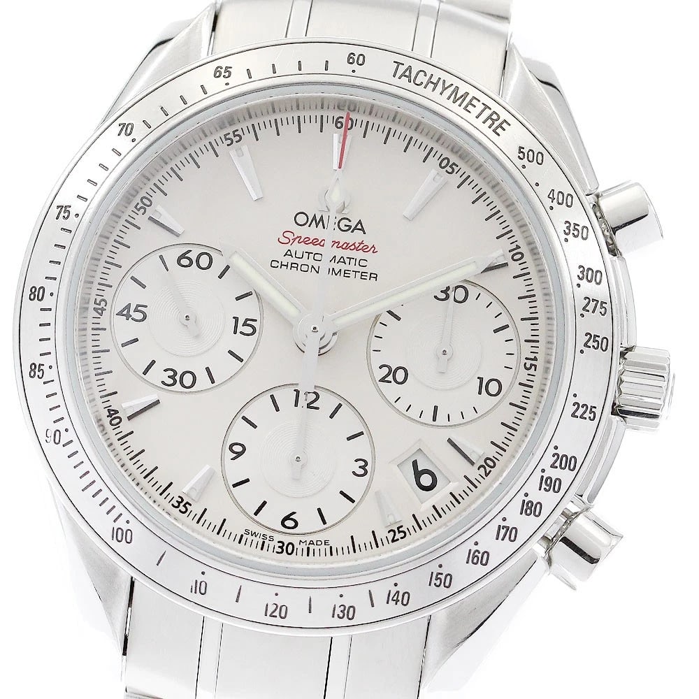 OMEGA SPEEDMASTER DATE CHRONOGRAPH MEN'S WATCH: OMEGA Speedmaster Date Chronograph Men's Watch Brand: OMEGA Type/Style: Wristwatch Material: Band Material Stainless Steel, Case Material Stainless Steel Color: Band Color Silver, Dial Color Silver,