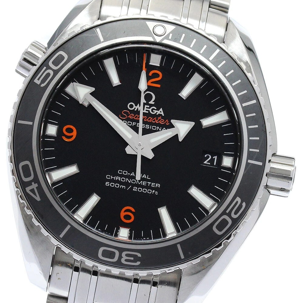 OMEGA SEAMASTER PLANET OCEAN DATE MEN'S WATCH: OMEGA Seamaster Planet Ocean Date Men's Watch Brand: OMEGA Type/Style: Wristwatch Material: Band Material Stainless Steel, Case Material Stainless Steel Color: Band Color Silver, Dial Color black,