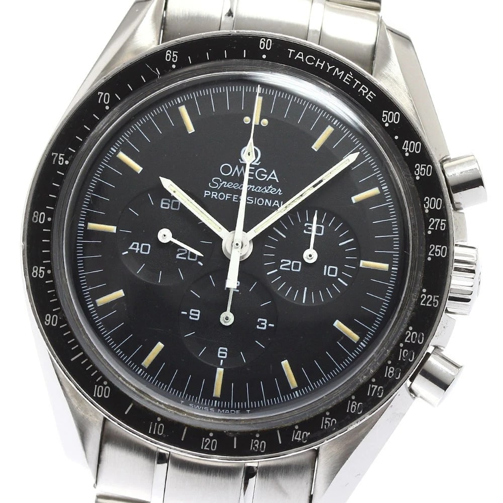 OMEGA SPEEDMASTER PROFESSIONAL CHRONOGRAPH MEN'S WATCH: OMEGA Speedmaster Professional Chronograph Men's Watch Brand: OMEGA Type/Style: Wristwatch Material: Band Material Stainless Steel, Case Material Stainless Steel Color: Band Color Silver, Dial Color b