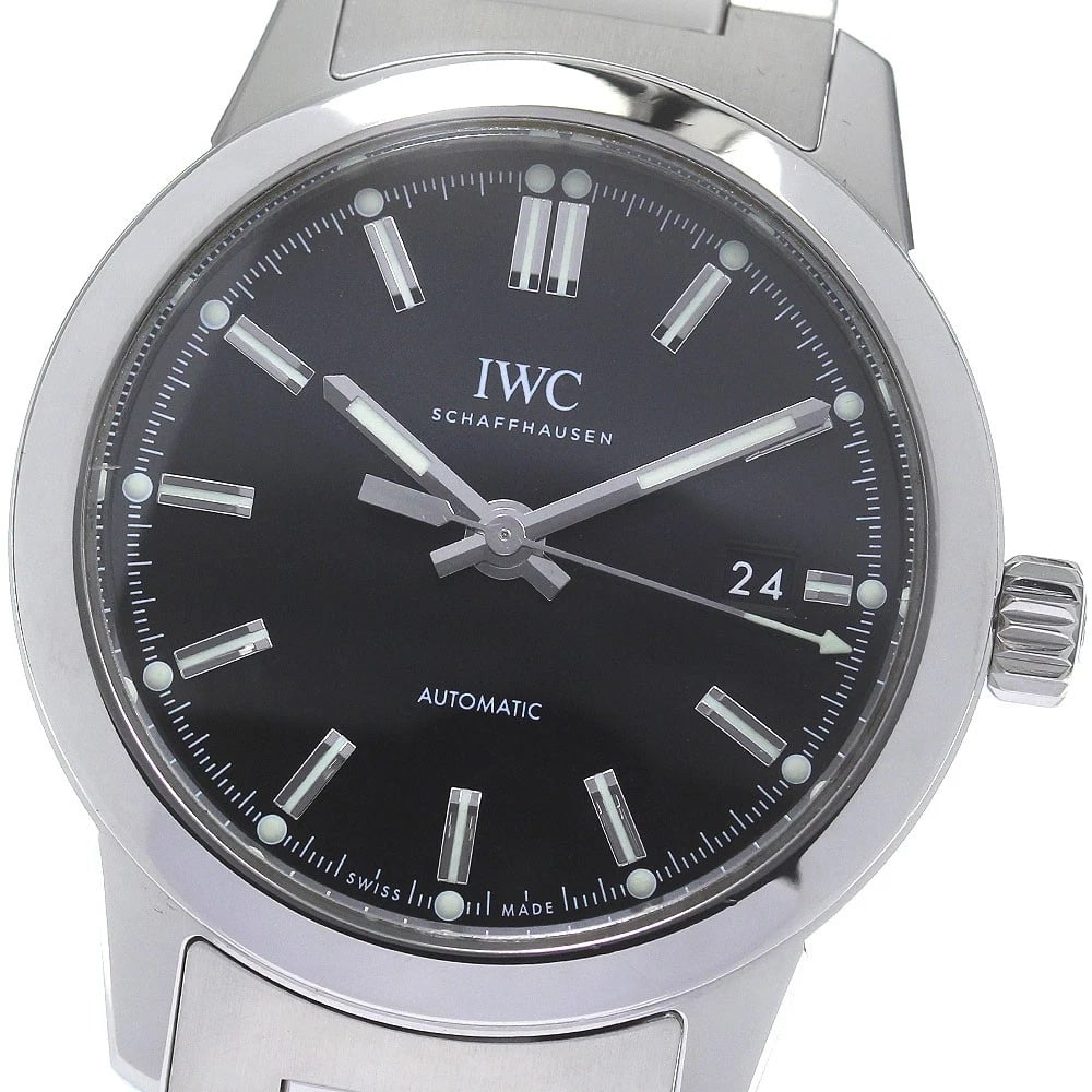IWC INGENIEUR DATE AUTOMATIC MEN'S WATCH: IWC Ingenieur Date Automatic Men's Watch Brand: IWC SCHAFFHAUSEN Type/Style: Wristwatch Material: Band Material Stainless Steel, Case Material Stainless Steel Color: Band Color Silver, Dial Color