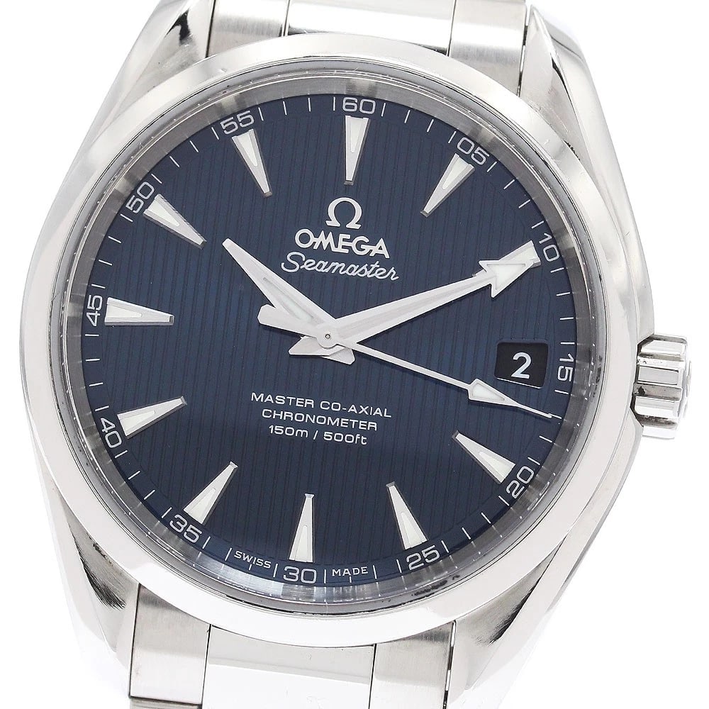 OMEGA SEAMASTER AQUA TERRA MEN'S WATCH: OMEGA Seamaster Aqua Terra Men's Watch Brand: OMEGA Type/Style: Wristwatch Material: Band Material Stainless Steel, Case Material Stainless Steel Color: Band Color Silver, Dial Color Navy, Case Color