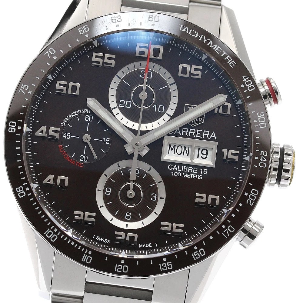 TAG HEUER CARRERA CALIBER DAY-DATE CHRONOGRAPH MEN'S WATCH: TAG HEUER Carrera Caliber Day-Date Chronograph Men's Watch Brand: TAG HEUER Type/Style: Wristwatch Material: Band Material Stainless Steel, Case Material Stainless Steel Color: Band Color Silver,