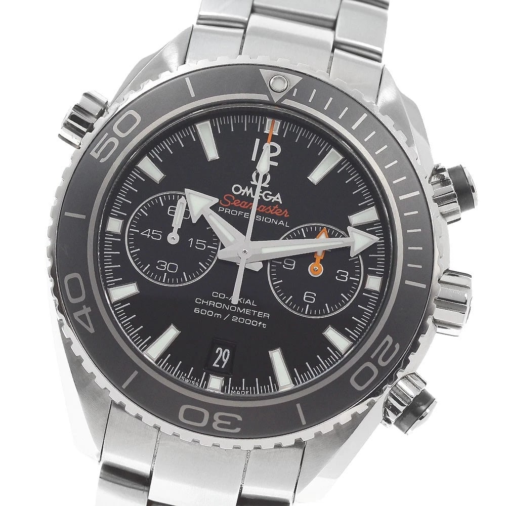 OMEGA SEAMASTER PLANET OCEAN MEN'S WATCH: OMEGA Seamaster Planet Ocean Men's Watch Brand: OMEGA Type/Style: Wristwatch Material: Band Material Stainless Steel, Case Material Stainless Steel Color: Band Color Silver, Dial Color black, Case Col