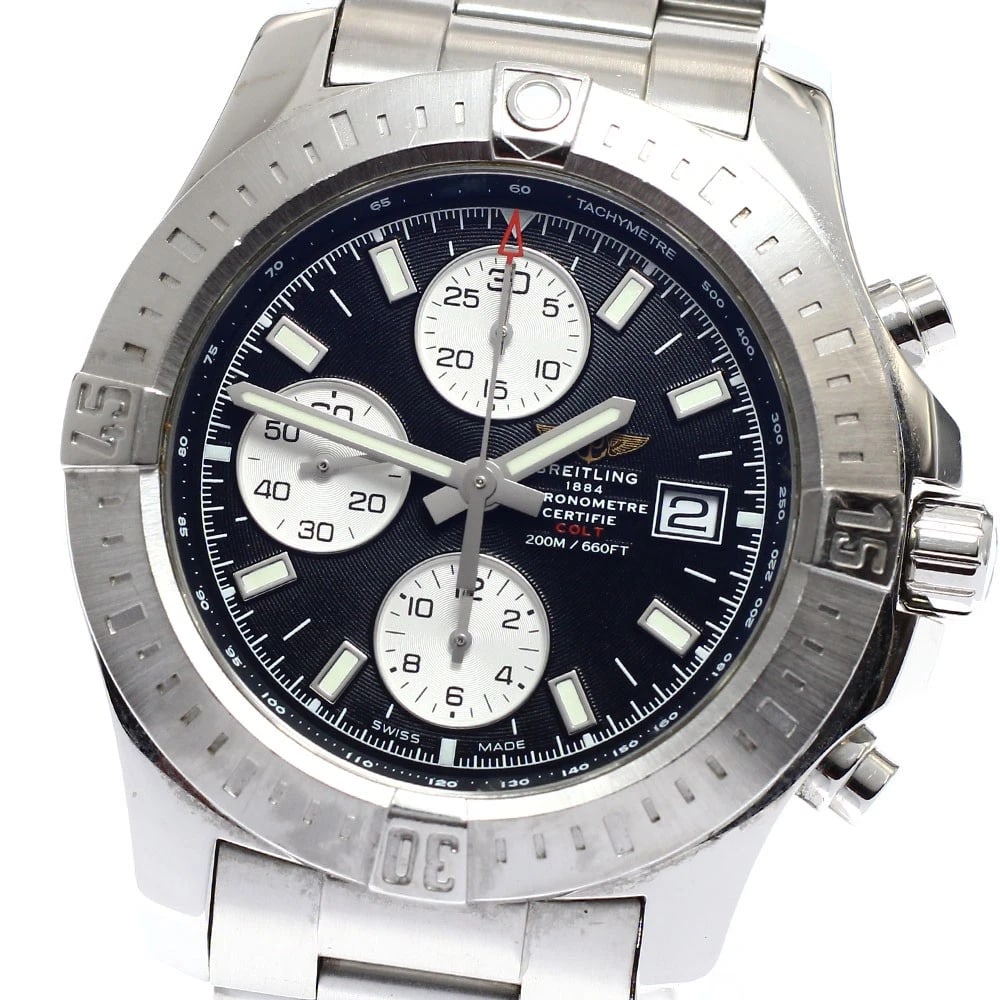 BREITLING COLT DATE CHRONOGRAPH MEN'S WATCH (1 of 4)
