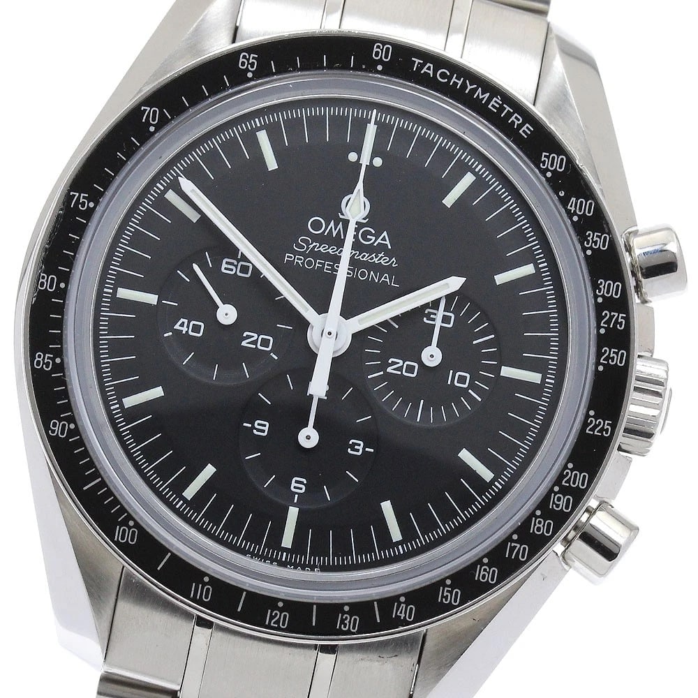 OMEGA SPEEDMASTER MOONWATCH PROFESSIONAL MEN'S WATCH: OMEGA Speedmaster Moonwatch Professional Men's Watch Brand: OMEGA Type/Style: Wristwatch Material: Band Material Stainless Steel, Case Material Stainless Steel Color: Band Color Silver, Dial Color