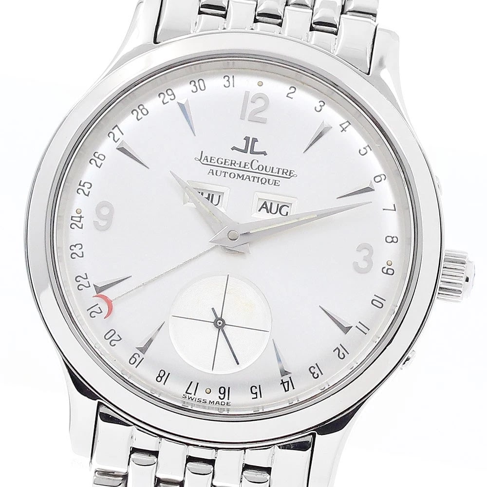 JAEGER-LECOULTRE MASTER DATE AUTOMATIC WATCH: JAEGER-LECOULTRE master date Automatic Watch Brand: JAEGER-LECOULTRE Type/Style: Wristwatch Material: Band Material Stainless Steel, Case Material Stainless Steel Color: Band Color Silver, Dial Color
