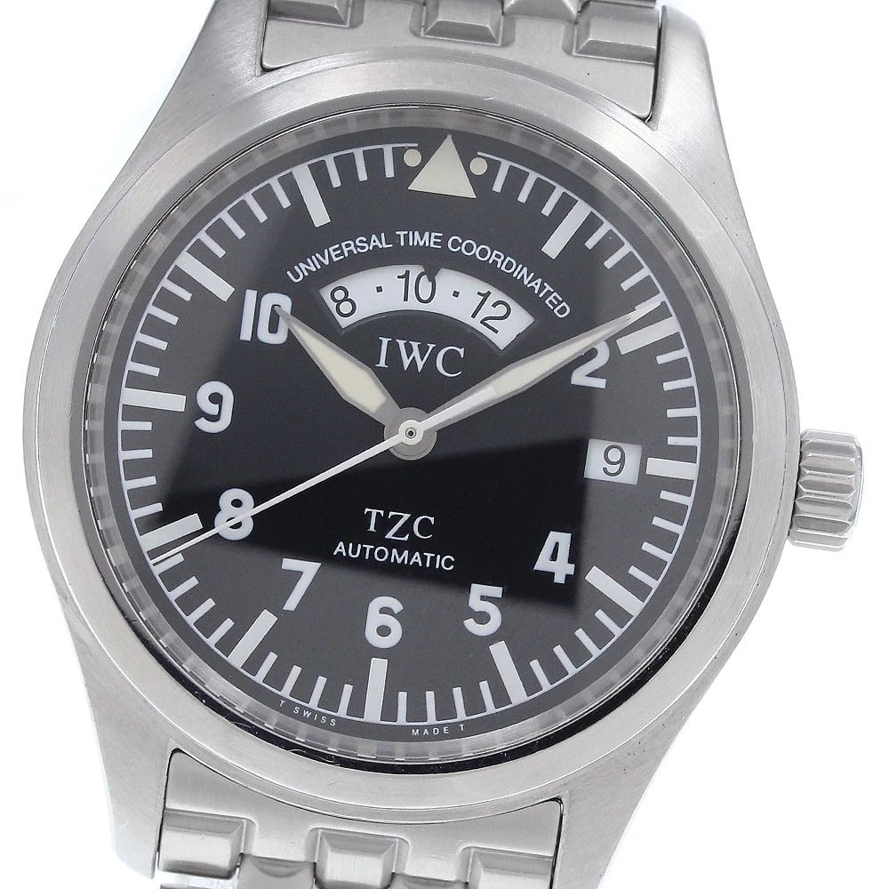IWC SCHAFFHAUSEN PILOT WATCH AUTOMATIC WATCH: IWC SCHAFFHAUSEN Pilot Watch Automatic Watch Brand: IWC SCHAFFHAUSEN Type/Style: Wristwatch Material: Band Material Stainless Steel, Case Material Stainless Steel Color: Band Color Silver, Dial Color