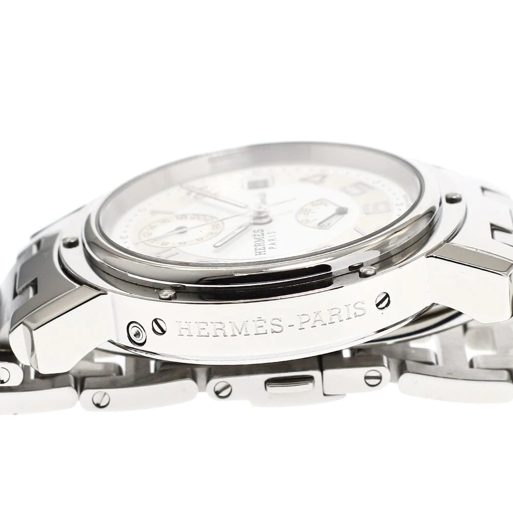 HERMES CLIPPER DATE POWER RESERVE AUTOMATIC WATCH - 3
