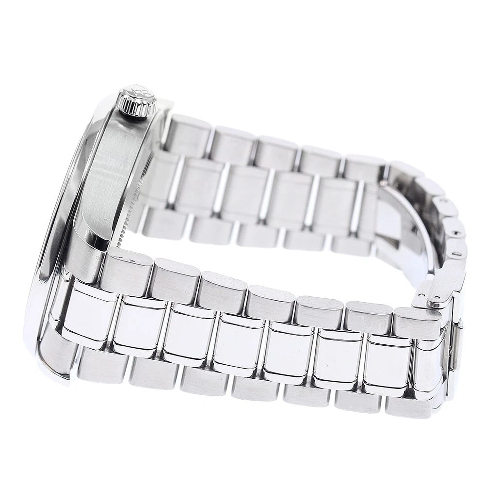TUDOR STYLE DATE DIAMOND SILVER AUTOMATIC WATCH - 3