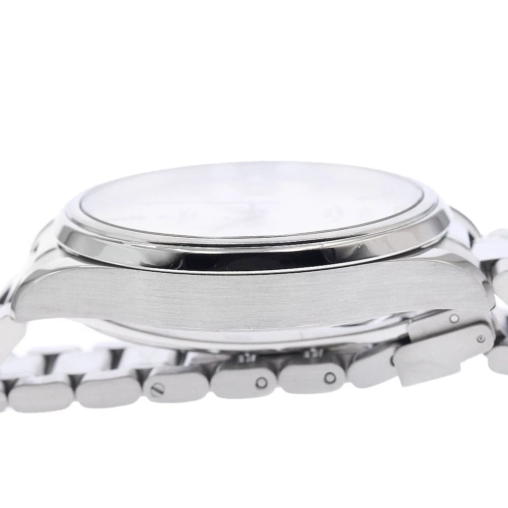 TUDOR STYLE DATE DIAMOND SILVER AUTOMATIC WATCH - 5