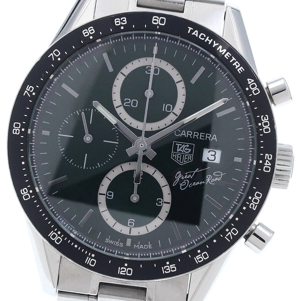 TAG HEUER CARRERA GREAT OCEAN AUTOMATIC WATCH: TAG HEUER Carrera Great Ocean Automatic Watch Brand: TAG HEUER Type/Style: Wristwatch Material: Band Material Stainless Steel, Case Material Stainless Steel Color: Band Color Silver, Dial Color