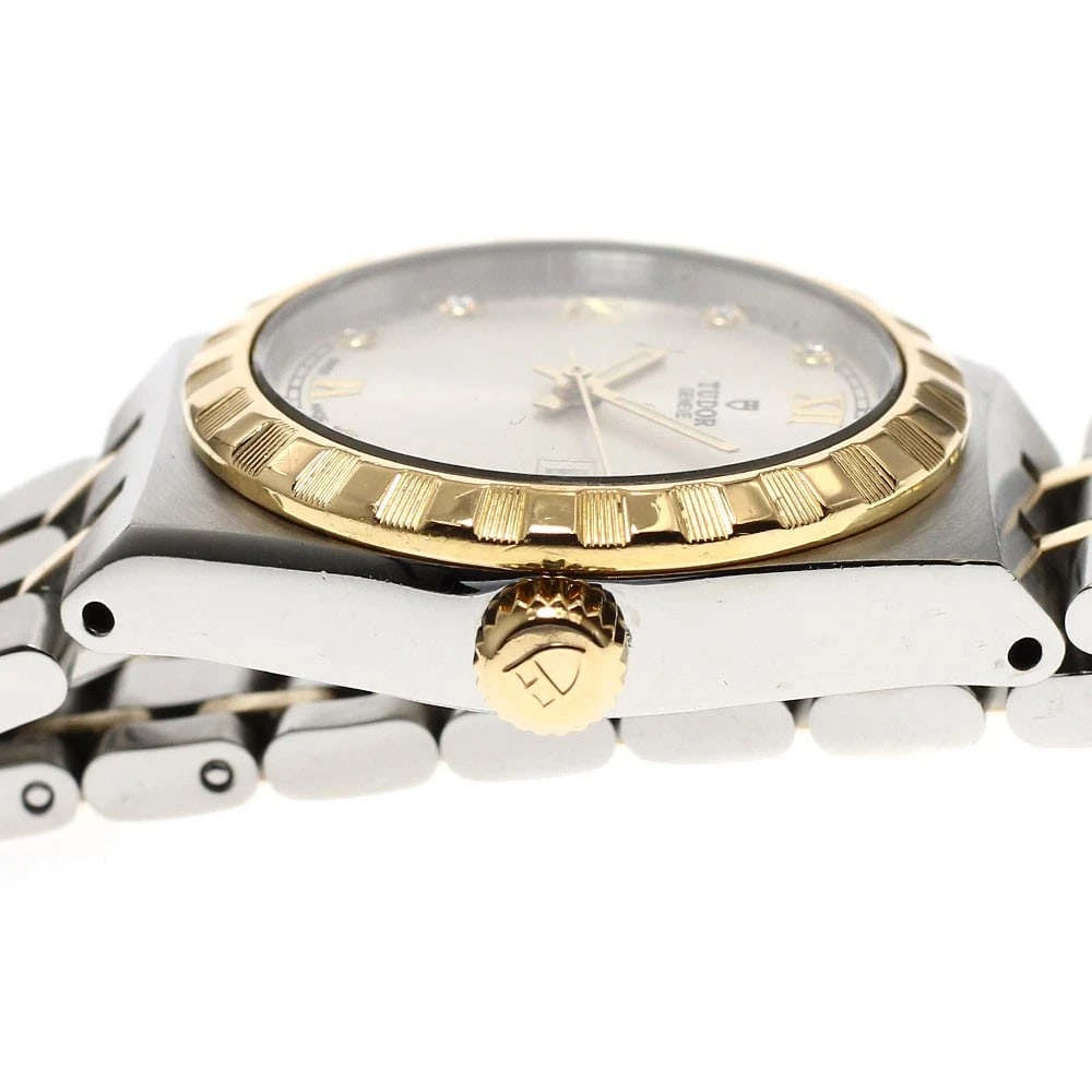 TUDOR ROYAL DATE DIAMOND SILVER AUTOMATIC WATCH - 3