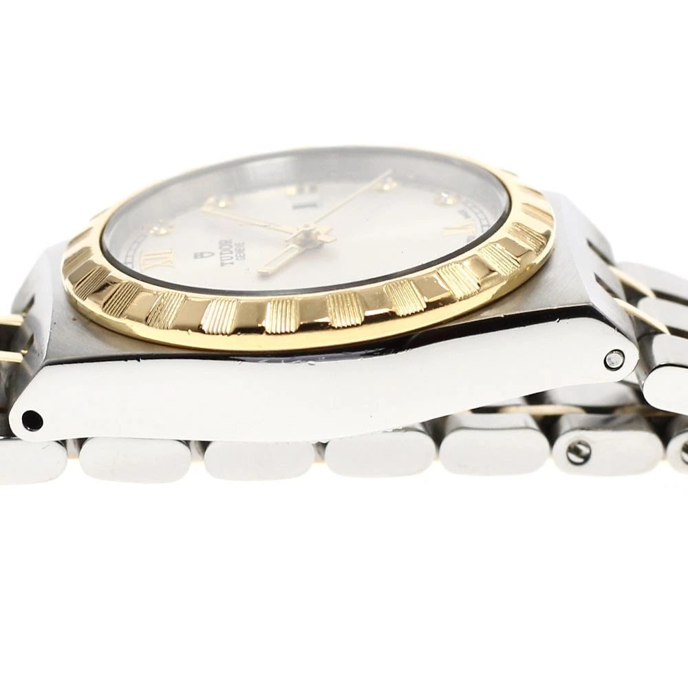 TUDOR ROYAL DATE DIAMOND SILVER AUTOMATIC WATCH - 4