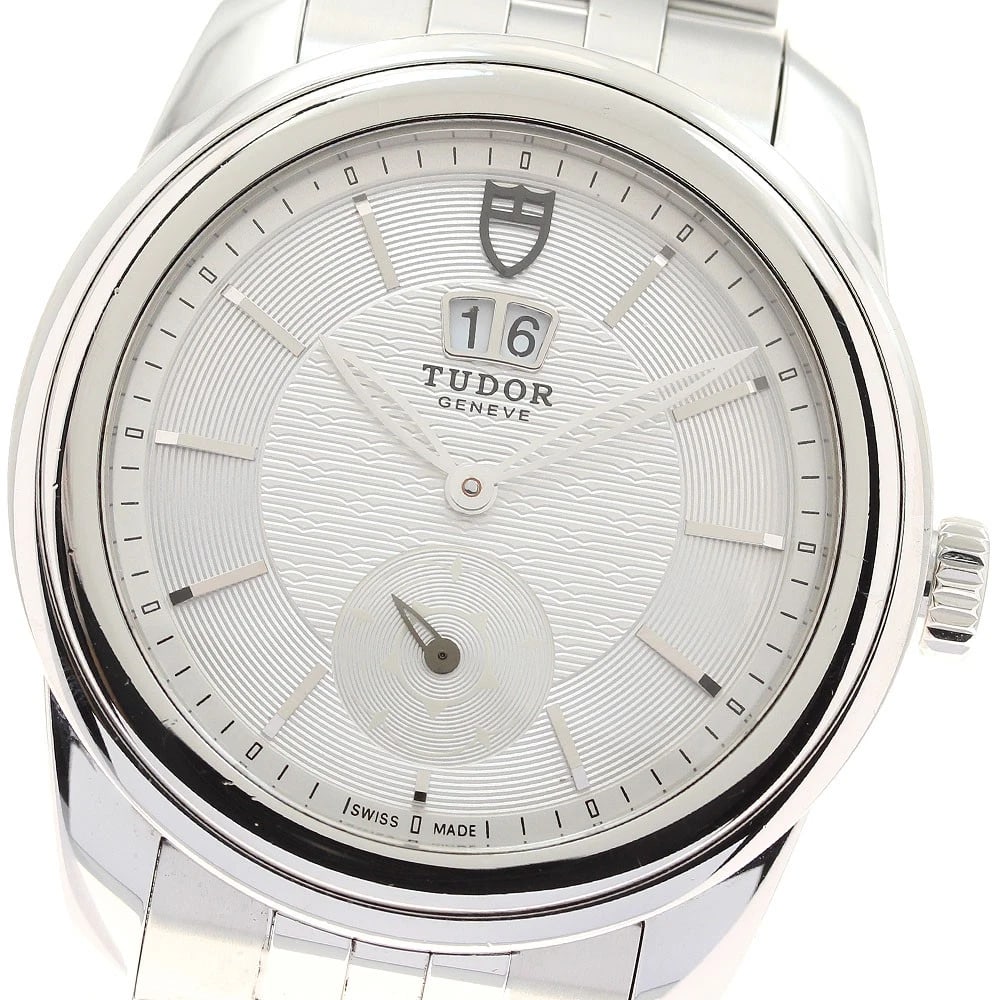 TUDOR GLAMOUR DATE SILVER AUTOMATIC WATCH: TUDOR Glamour date Silver Automatic Watch Brand: TUDOR Type/Style: Wristwatch Material: Band Material Stainless Steel, Case Material Stainless Steel Color: Band Color Silver, Dial Color Silver, Case C