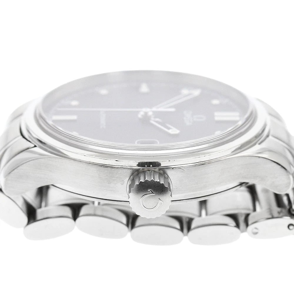 OMEGA CLASSIC DYNAMIC DATE BLACK AUTOMATIC WATCH - 3