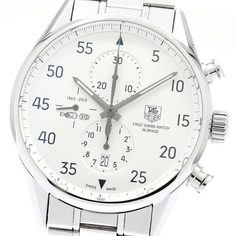 TAG HEUER SPACE CHRONOGRAPH SILVER AUTOMATIC WATCH (1 of 4)